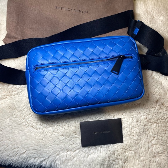 Bottega Veneta Vibrant Blue Belt Bag - Picture 2 of 12